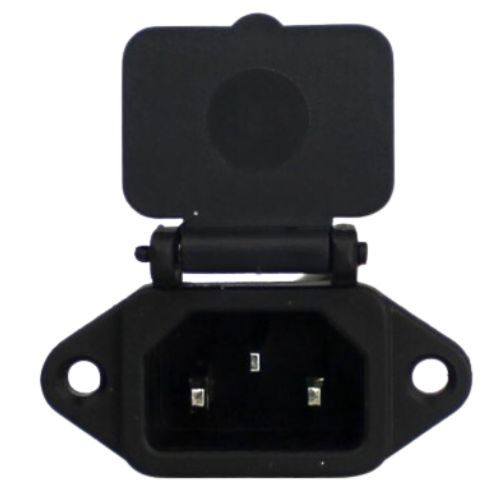 IEC SCREW MOUNT MALE CONNECTER WITH SPRING PLASTIC (00d5)