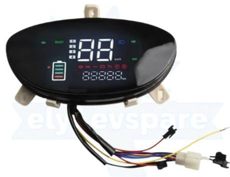 SPEEDOMETER LED OVAL BLK (0d79)
