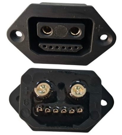 DTAP CAN 2+6 PIN FEMALE SOCKET (05f5)