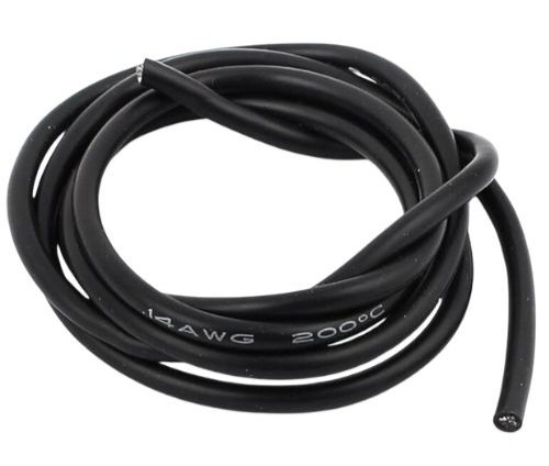 SILICONE WIRE 16AWG BLACK (1.31SQMM) (26e8)
