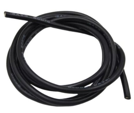 SILICONE WIRE 4AWG BLACK (21.2SQMM) (3d79)