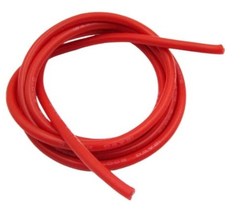 SILICONE WIRE 1AWG RED (42.4SQMM) (3d76)