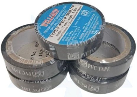 PVC TAPE (BLACK)3/4''X6MTR (2c01)