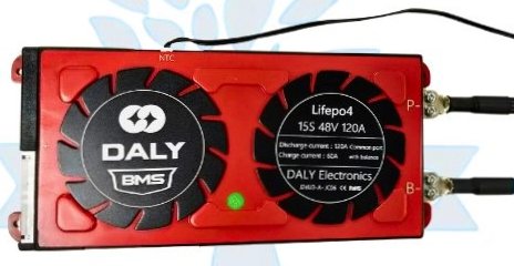 LFP 15S 120A SAME PORT W/P DALY BMS (32c4)