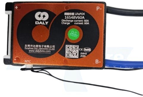 LFP 16S 40A SAME PORT W/P DALY BMS (24be)