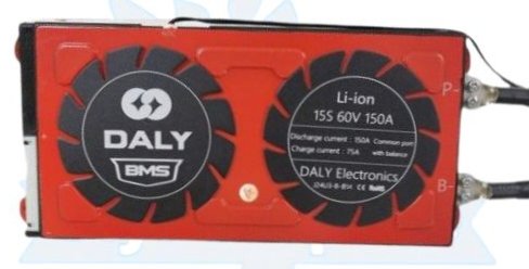 NMC 15S 150A SAME PORT W/P DALY BMS (32dc)