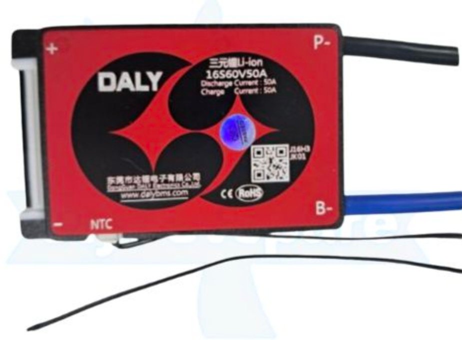 NMC 16S 50A SAME PORT W/P DALY BMS (2a09)