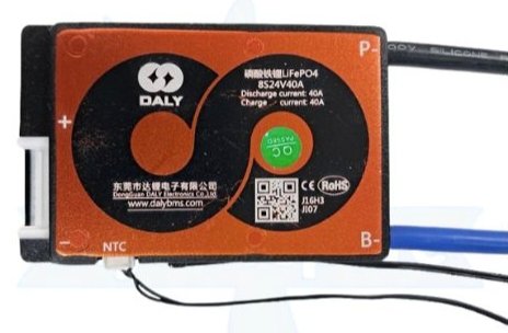 LFP 8S 30A SAME PORT W/P DALY BMS (29fb)