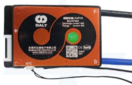 LFP 8S 40A SAME PORT W/P DALY BMS (29fc)