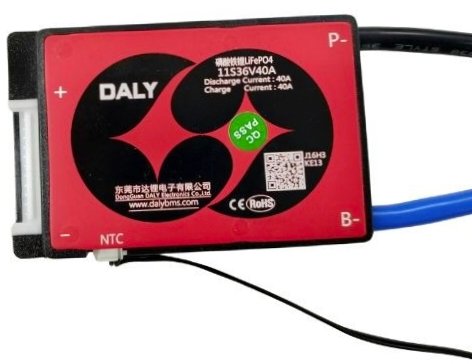 LFP 11S 40A SAME PORT W/P DALY BMS (33bc)