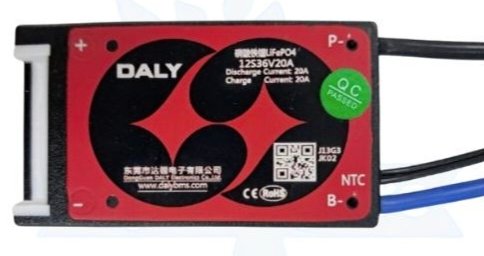 LFP 12S 20A SAME PORT W/P DALY BMS (2a02)