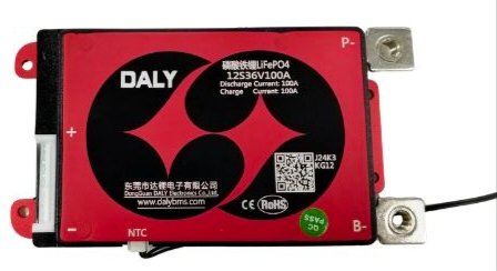 LFP 12S 100A SAME PORT W/P DALY BMS (33bf)